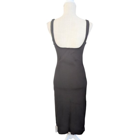 Rumored Parisian Black Sleeveless Knit Midi Dress M - Picture 5 of 7